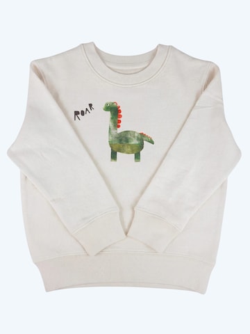 MelaDiSweater majica 'Dino' - bijela boja: prednji dio