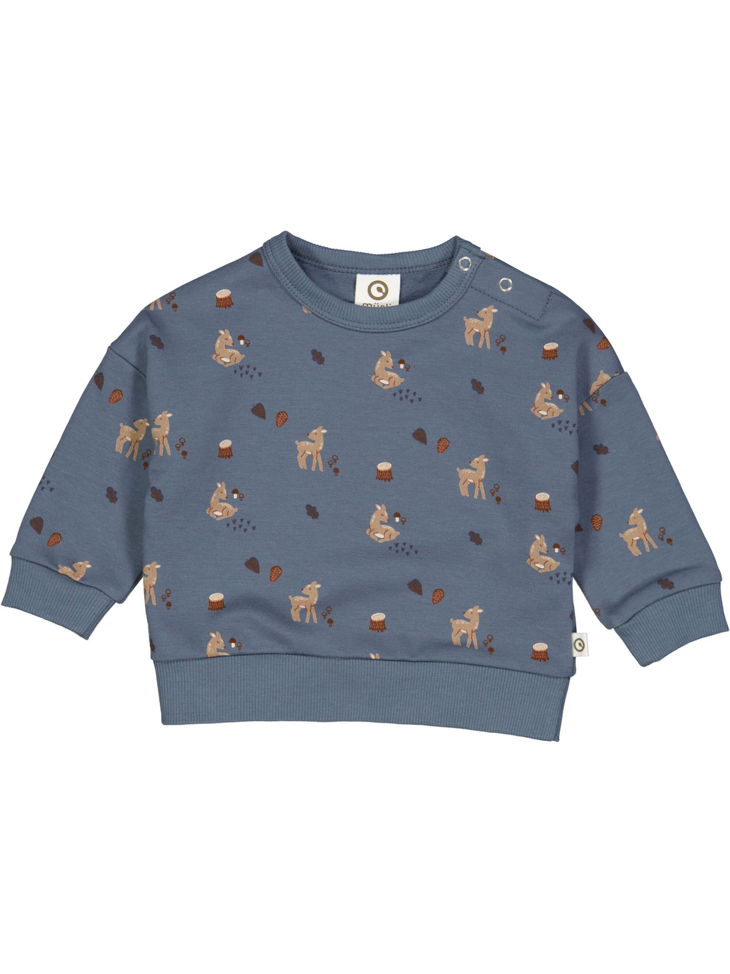 Müsli by GREEN COTTON - Sweatshirt em azul: frente