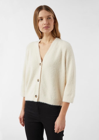 COMMA Gebreid vest in Beige: voorkant