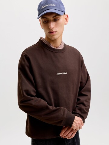 JACK & JONES Sweatshirt Sweatshirt in Braun