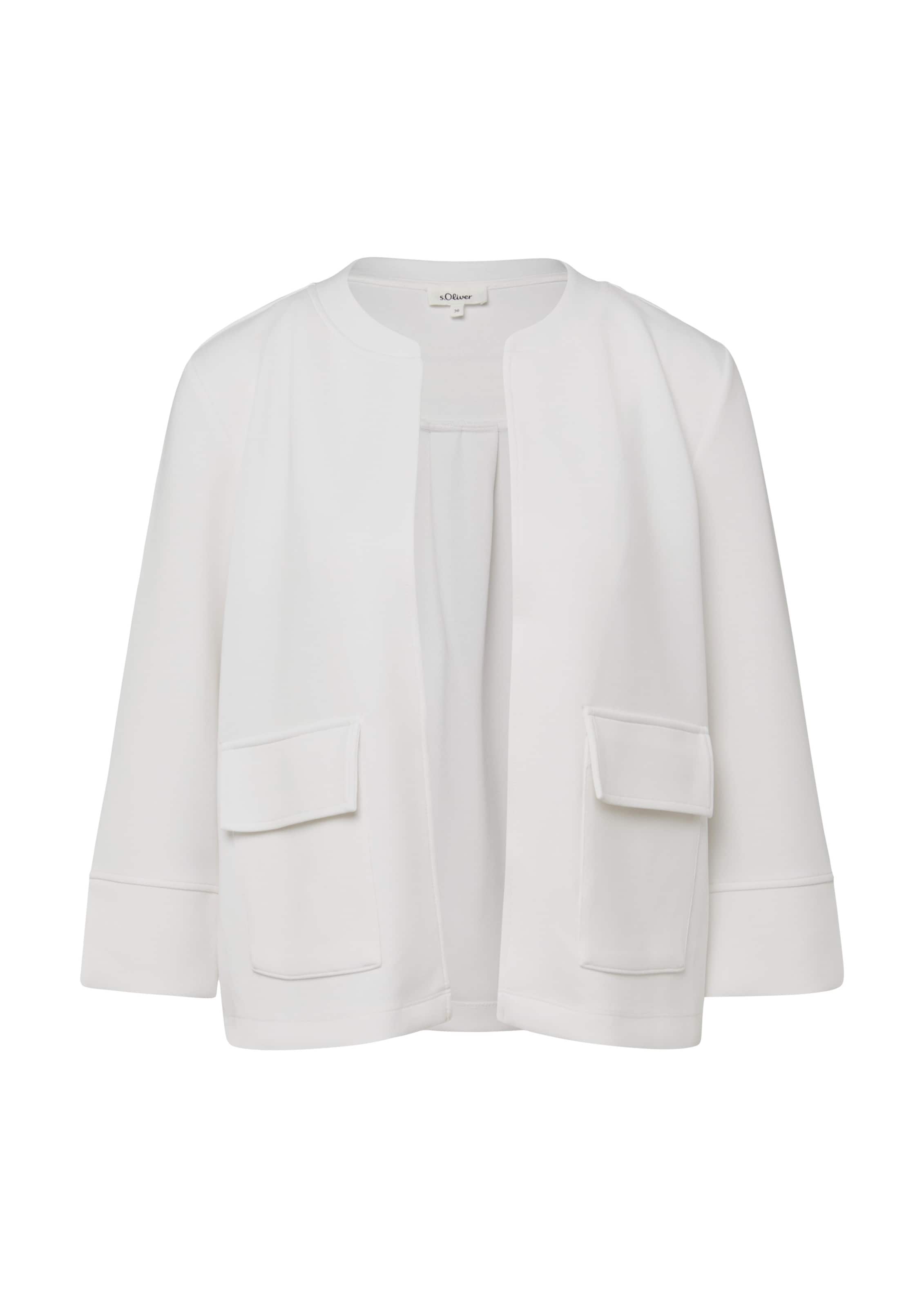 s.Oliver Sweat jacket in Beige: front