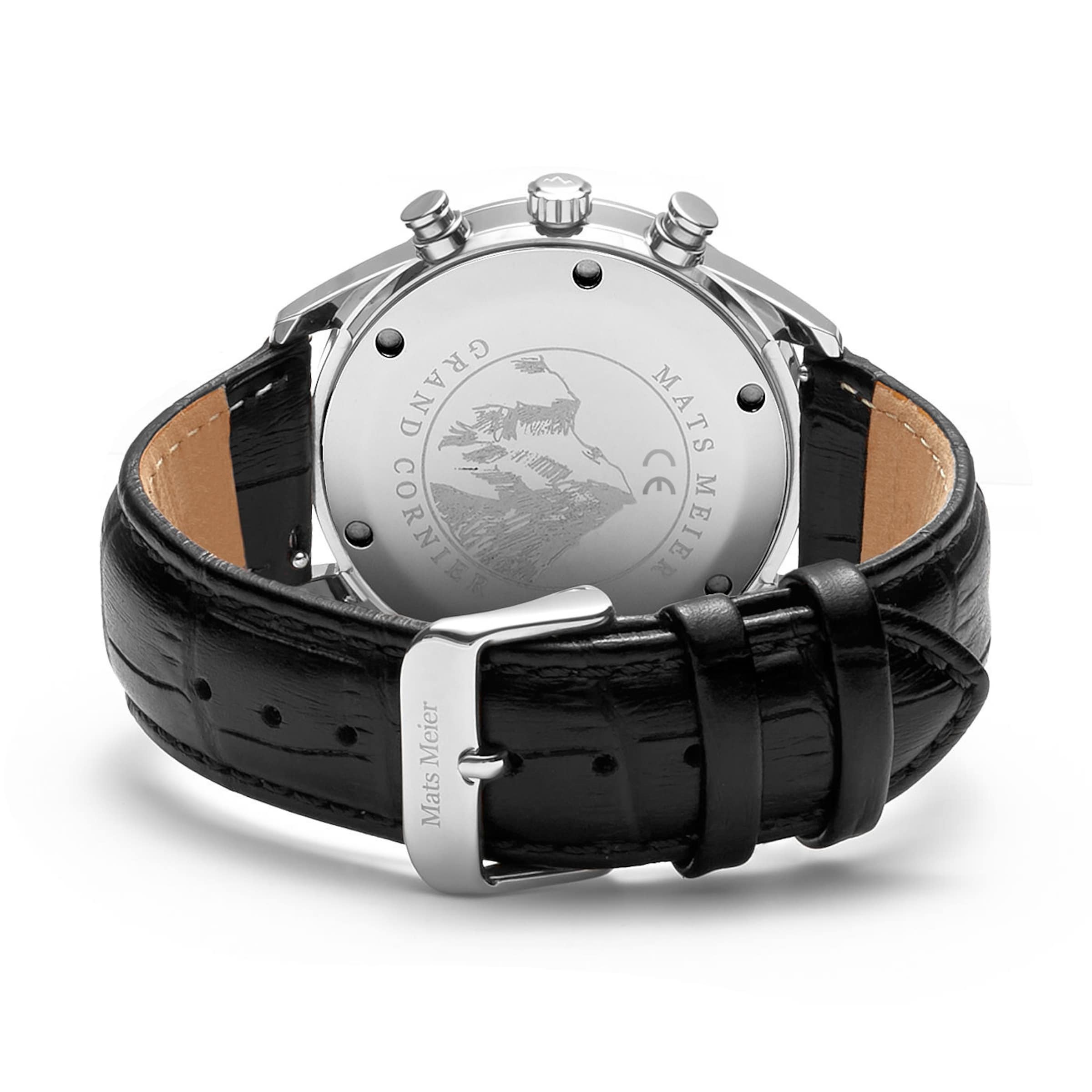 Montre à affichage analogique Mats Meier en noir
