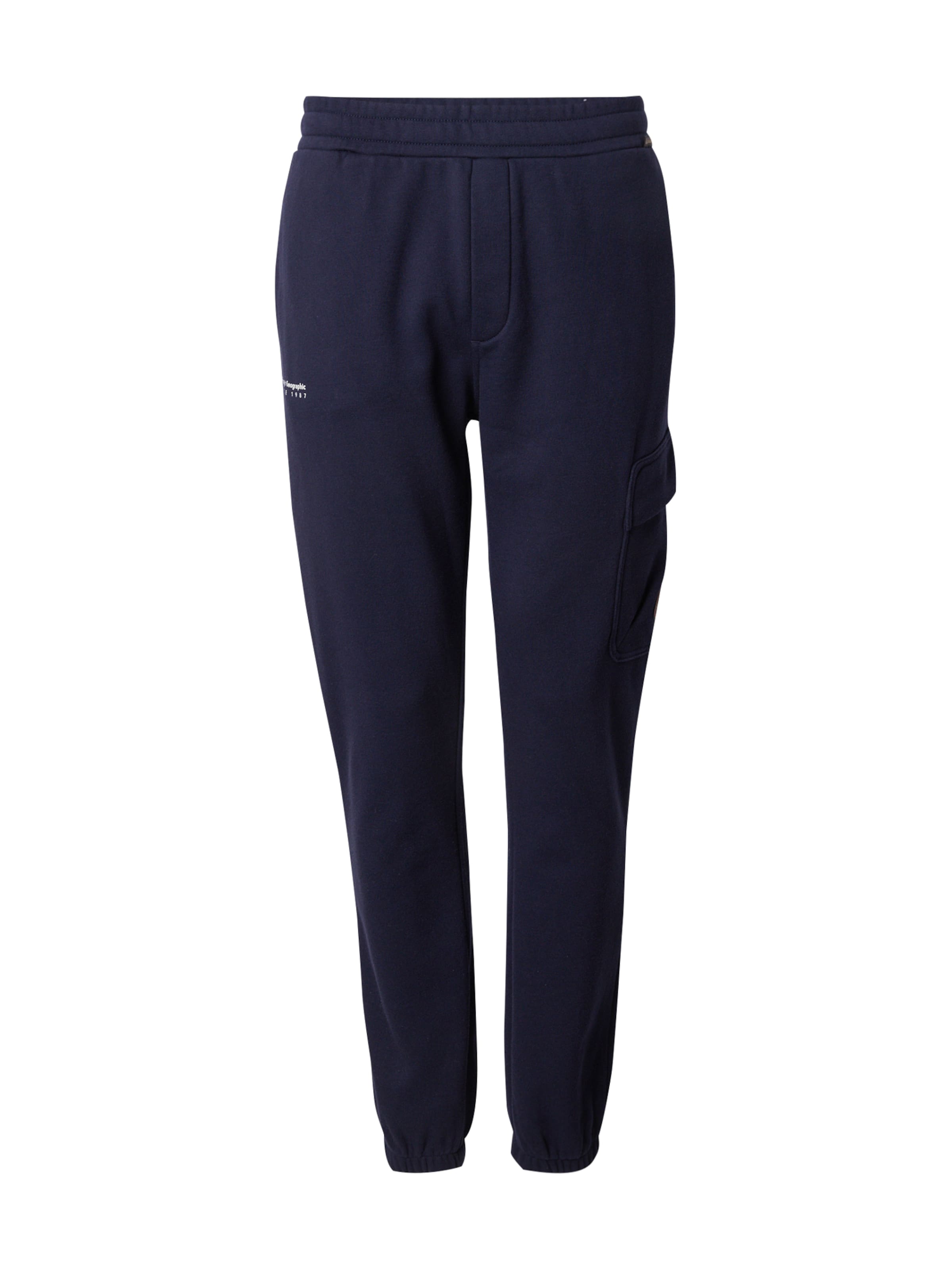 NAPAPIJRI - Tapered Calças em azul: frente