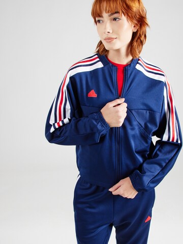 ADIDAS SPORTSWEAR Training Jacket 'Tiro' in Blue: front