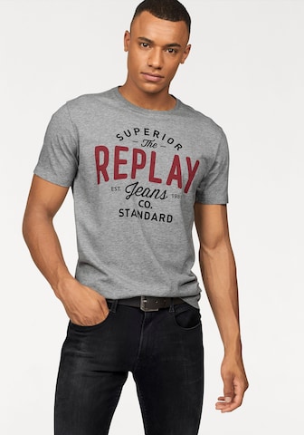REPLAY Shirt in Grey: front