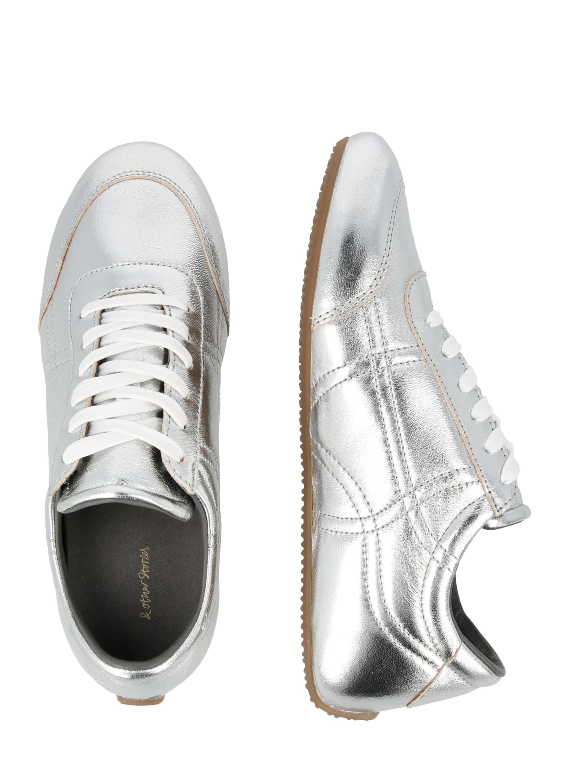 & Other Stories Σνίκερ χαμηλό σε ασημί