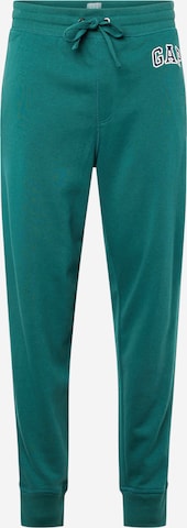 GAP Zwężany krój Spodnie w kolorze zielony: przód