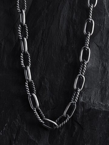 REYTEL - Cadena 'ANKERWEBEN' en plata: frente