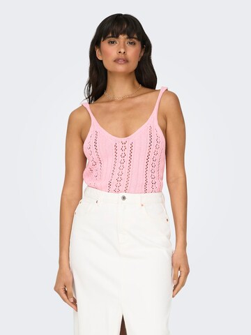 Tops en tricot 'Lyzet' ONLY en rose : devant