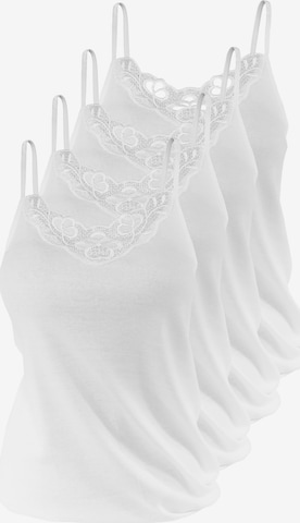 Maglietta intima di Yenita in bianco: frontale