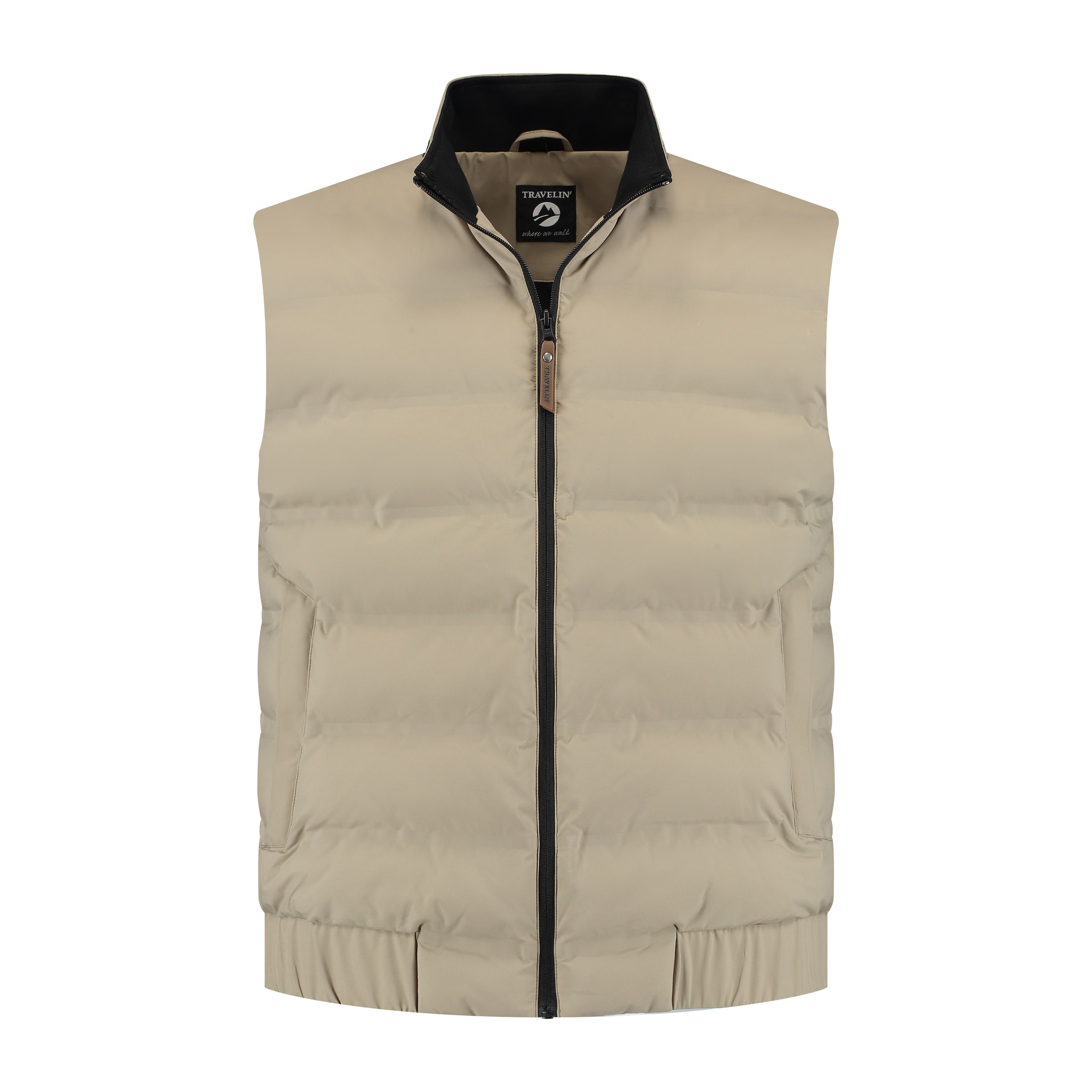 Travelin Vest in Brown: front