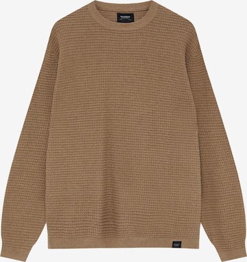 Pull&Bear Sweter w kolorze beżowy: przód