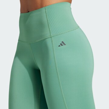 ADIDAS PERFORMANCE Skinny Sportbyxa 'Optime Power' i grön