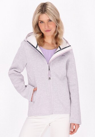 Veste en polaire Schmuddelwedda en violet : devant