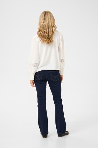 Chemisier 'Luna' Cream en blanc