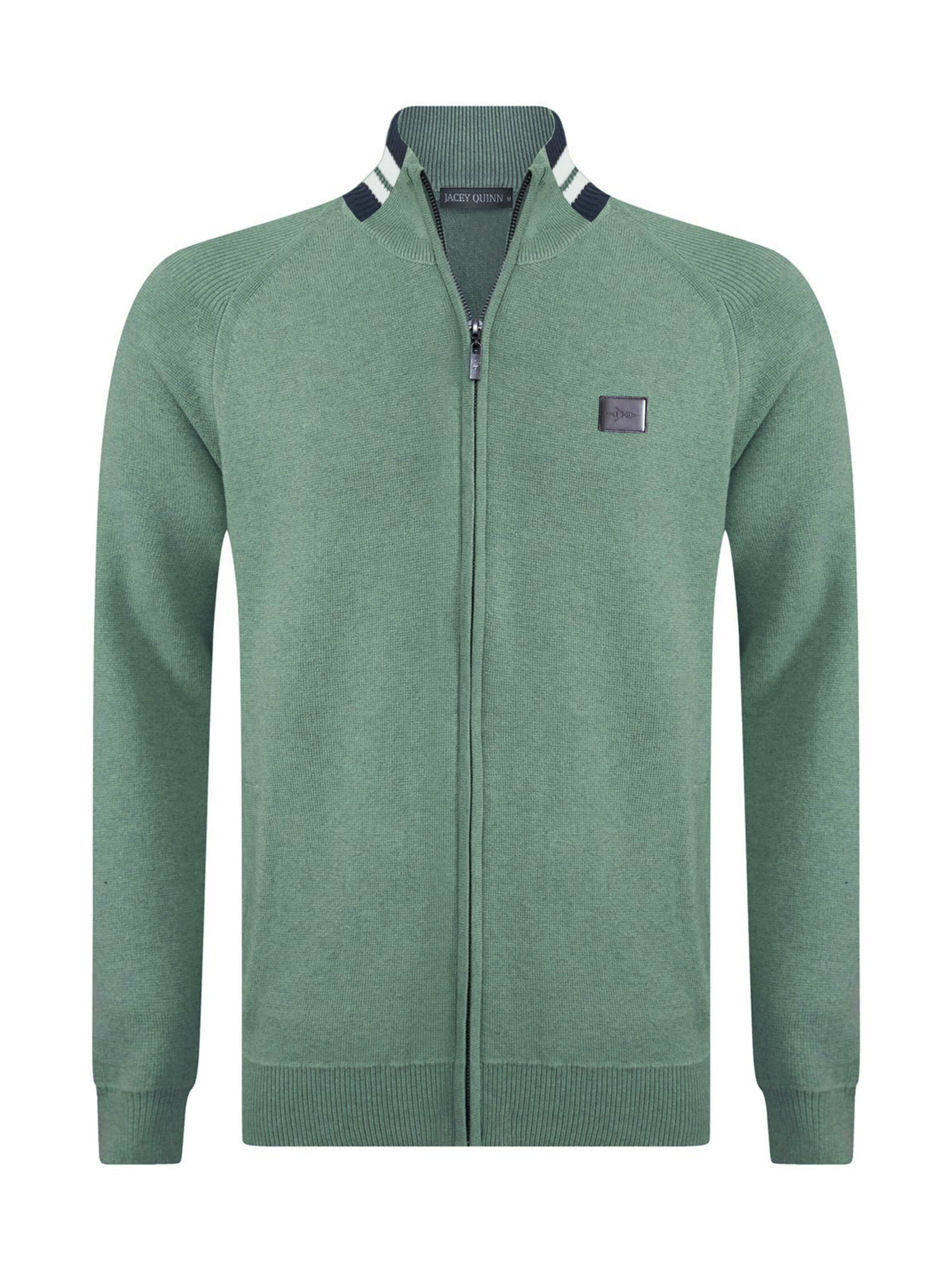 Vestes en maille Jacey Quinn en vert : devant