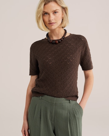 WE Fashion - Pullover em castanho: frente