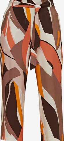COMMA Wide leg Pants in Brown: front