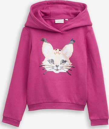 TOM TAILOR Sweatshirt in Pink: Vorderseite