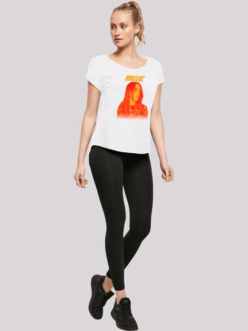 T-shirt 'Billie Eilish' F4NT4STIC en blanc