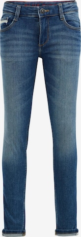 Jeans 'Hector Dragon' de la WE Fashion pe albastru: față