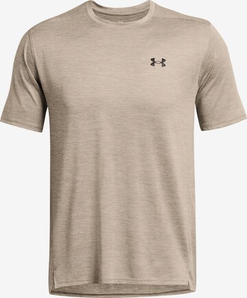 UNDER ARMOUR Performance Shirt 'Tech Vent' in Beige: front