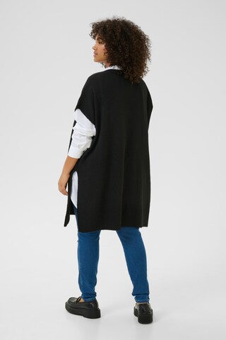 KAFFE CURVE Cape in Schwarz