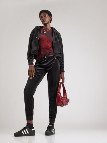 Juicy Couture - Tapered Pantalón 'ALIX' en negro