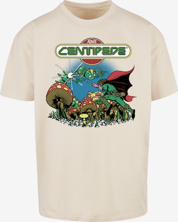 F4NT4STIC Shirt 'Centipede Atari Retro Gaming' in Beige: front