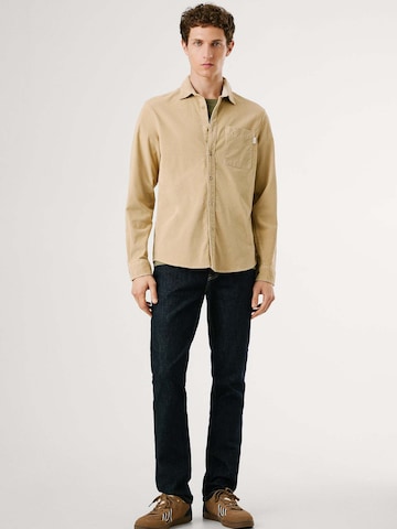 Regular fit Camicia 'Clayton' di Pepe Jeans in beige