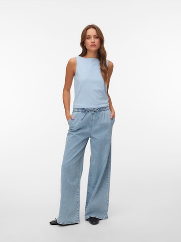 mėlyna VERO MODA Palaidinė be rankovių 'VMSAGA'