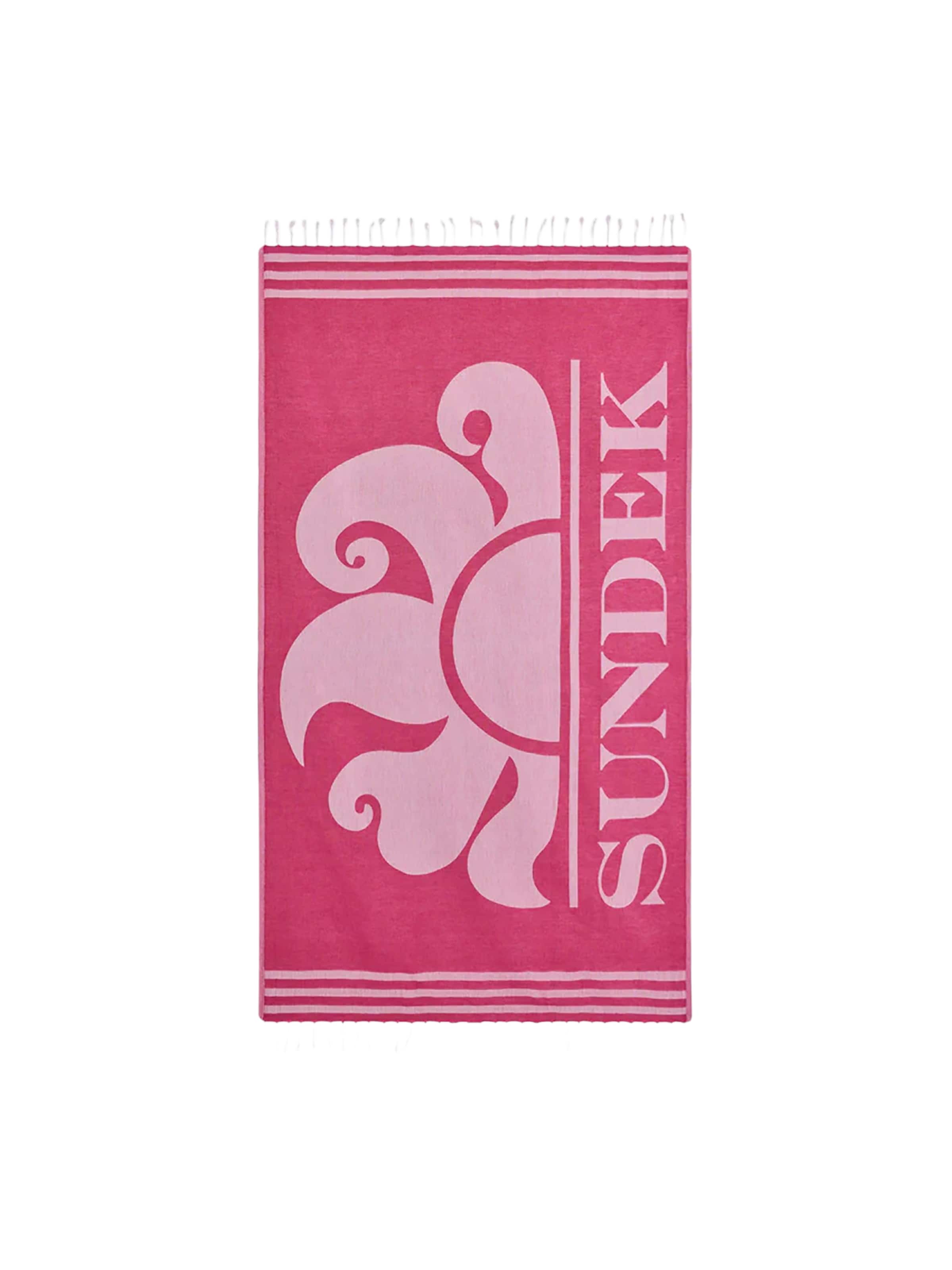 Sundek Strandlaken 'Fouta' in Roze: voorkant