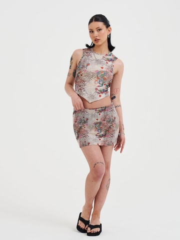 Ed Hardy Bluza 'Dragon Repeat' | bež barva