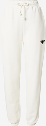 NA-KD Tapered Pants in White: front