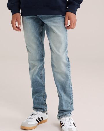 WE Fashion Slimfit Farmer - kék: elől