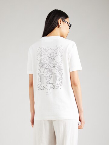 T-shirt 'SLFRelax' SELECTED FEMME en blanc : devant