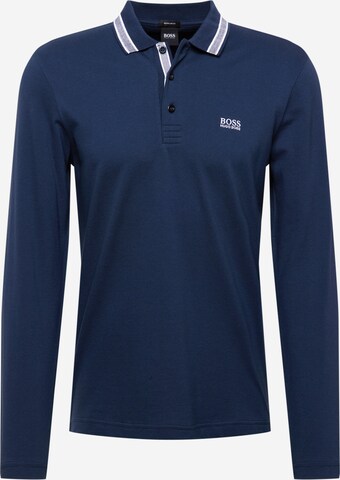 BOSS ATHLEISURE Shirt 'Plisy' in Blau: front