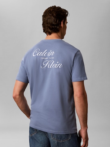 Calvin Klein Jeans Regular Shirt in Blauw: voorkant