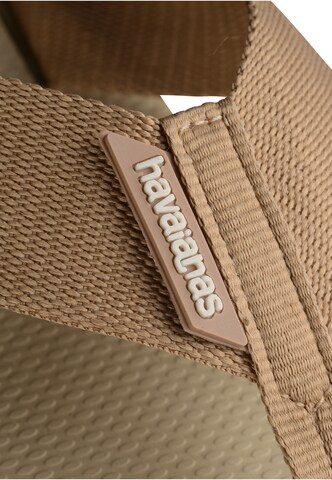 HAVAIANAS Teenslippers in Bruin