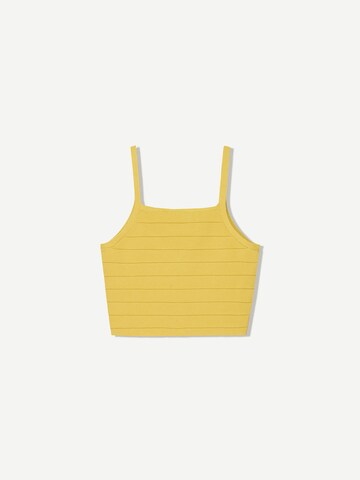 Top in maglia di Bershka in giallo