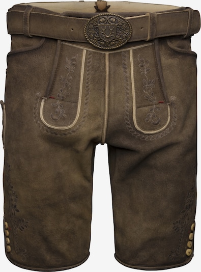 Krüger Buam Trachtenhose 'Dante' in 46 in braun / schoko, Produktansicht