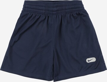 NIKE Regular Workout Pants in Blue: front