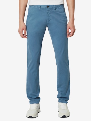 Regular Pantalon chino 'Stig' Marc O'Polo en bleu : devant