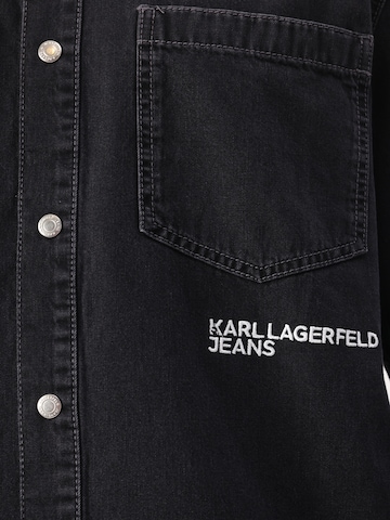 KARL LAGERFELD JEANS Regular fit Srajca | črna barva
