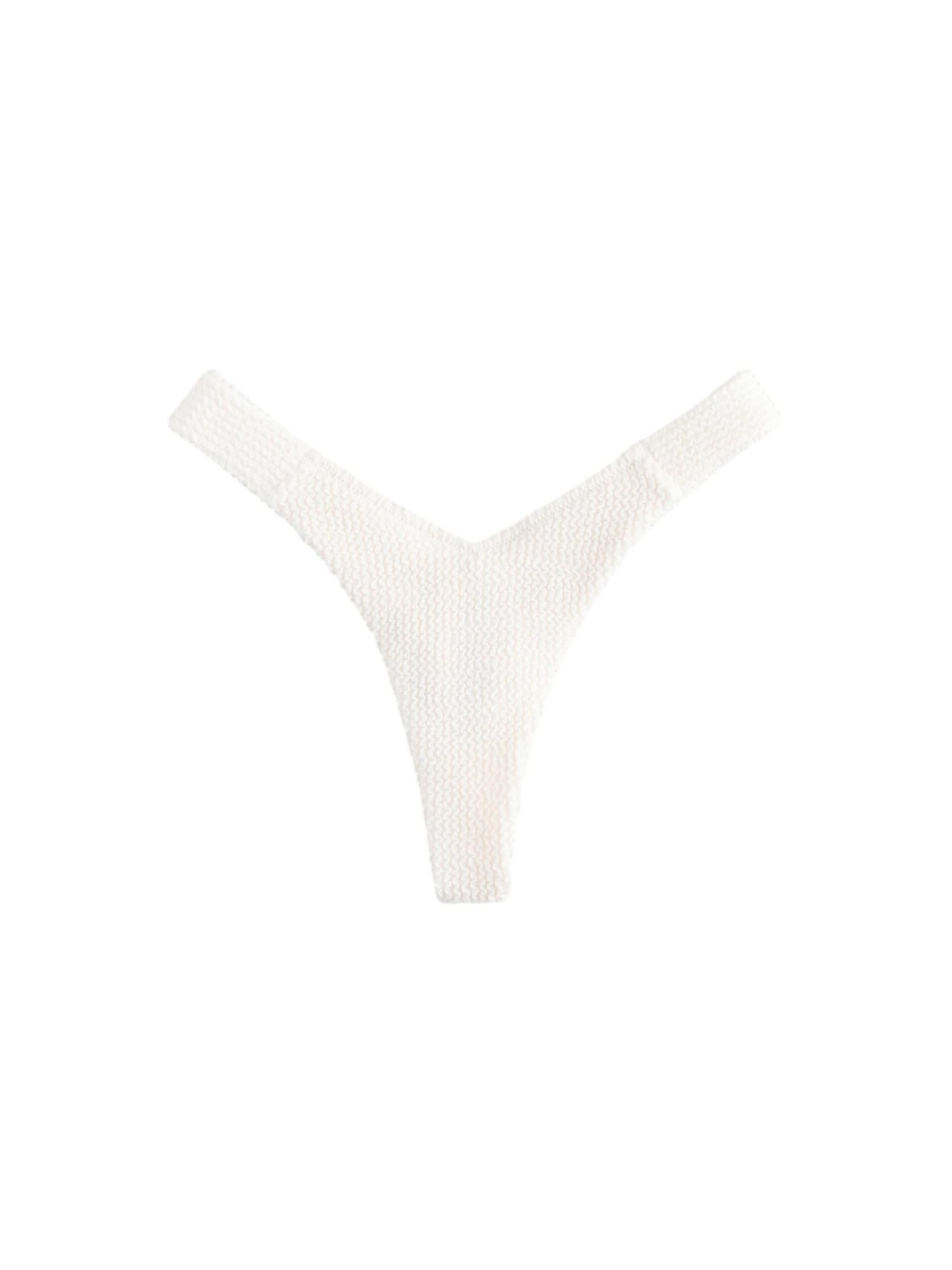 Slip bikini di self. in beige: frontale