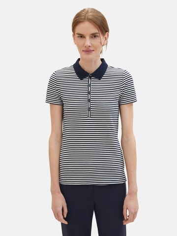 TOM TAILOR Poloshirt in Blau: predná strana