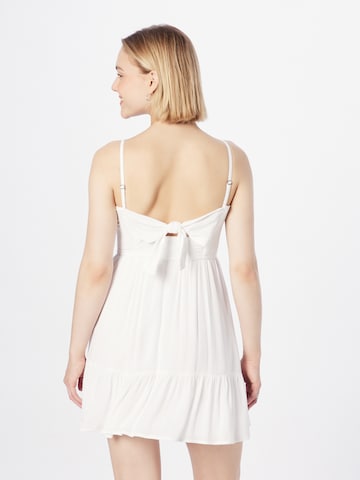 HOLLISTER Лятна рокля в бяло