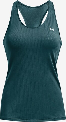 UNDER ARMOUR Sports Top 'HeatGear' in Green: front