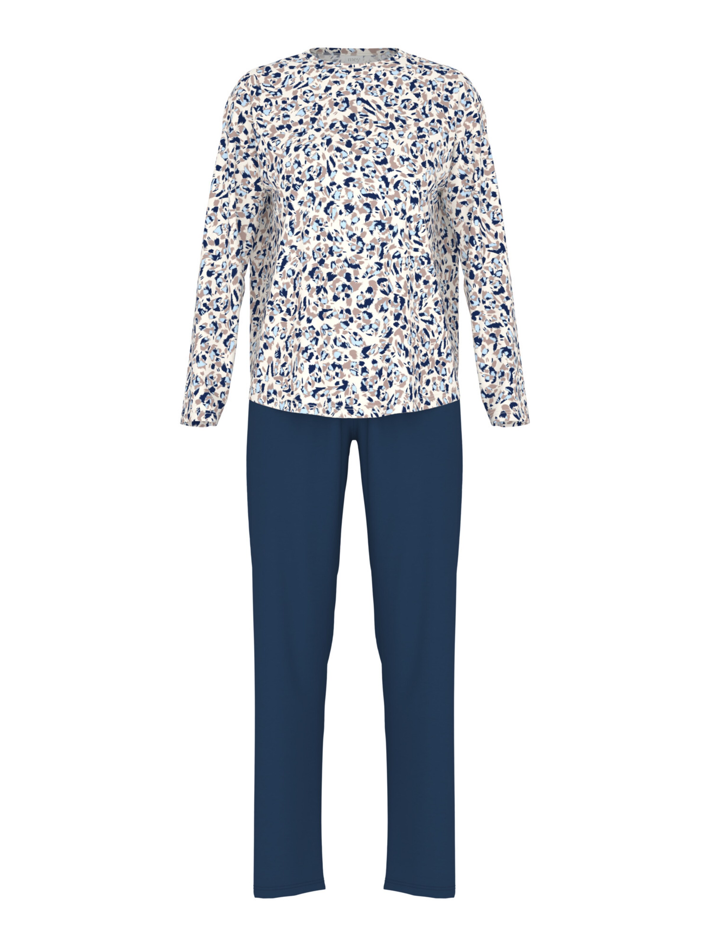 Pyjama 'Soft Leo' Mey en bleu : devant