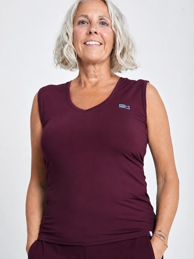 SPORTKIND Sports top 'Loose Fit V-Neck' in XS in Burgundy, Item view